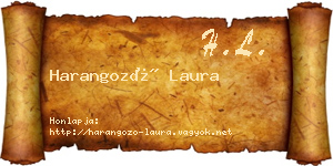 Harangozó Laura névjegykártya